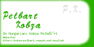 pelbart kobza business card